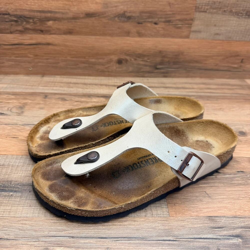 Birkenstock Gizeh women size L10 Eu 41 White Sandals
